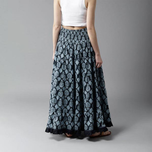 Women Maxi Pure Cotton Skirt